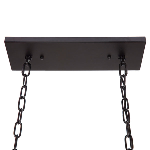 Café Lighting Le Mans Long ES 5 Light Pendant - Black - The Blue Space