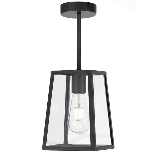 Telbix Cantena ES 15cm Pendant - Black | The Blue Space
