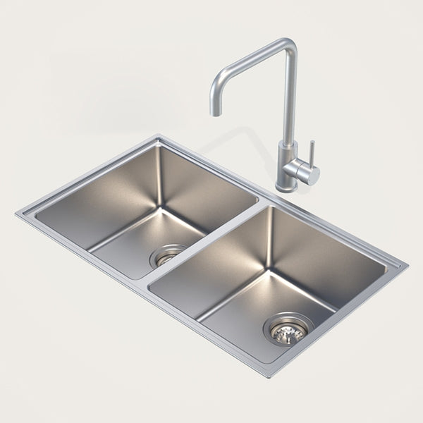 Caroma Compass Alfresco Double Bowl by Caroma - The Blue Space
