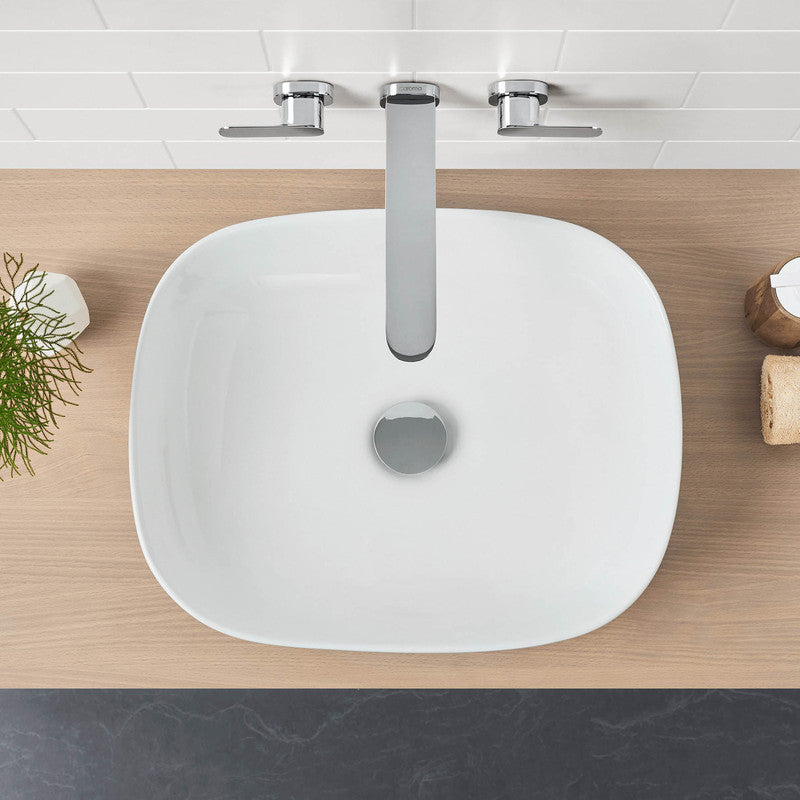 Caroma Artisan Above Counter Basin- Curved Rectangle 500mm by Caroma - The Blue Space