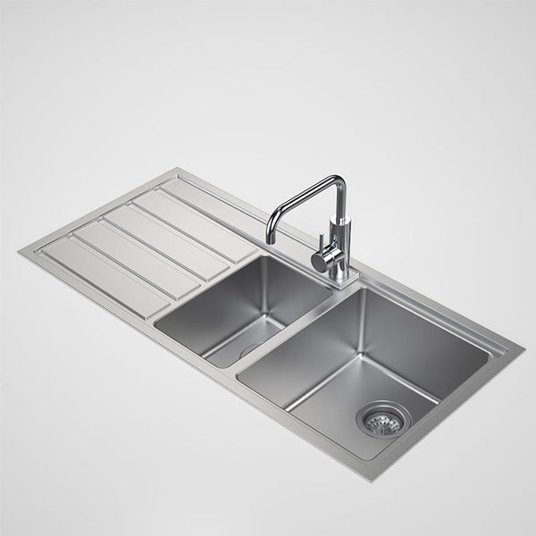 Caroma Urbane II 1.5 Bowl Stainless Steel Kitchen Sink