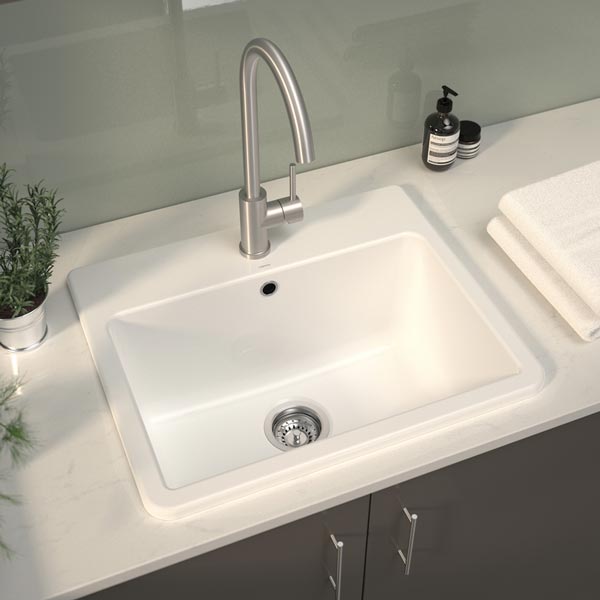 Caroma Cubus Laundry Vanity Basin by Caroma - The Blue Space