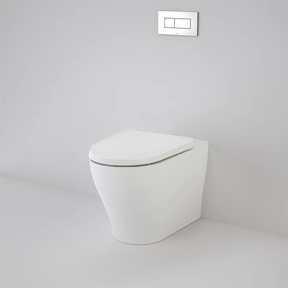 Caroma Luna Slim Cleanflush Invisi Series II Wall Faced Toilet Suite - Upgraded Seat Design