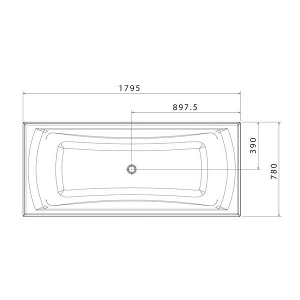 Caroma Maxton 1800 Bath by Caroma - The Blue Space