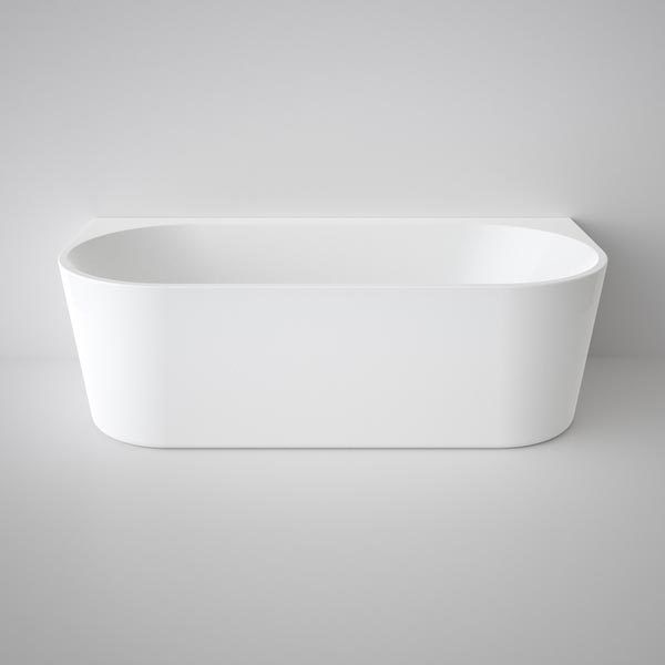 Caroma Urbane II Acrylic Back to Wall Freestanding Small Oval Bath 1400 1600 1800 - The Blue Space