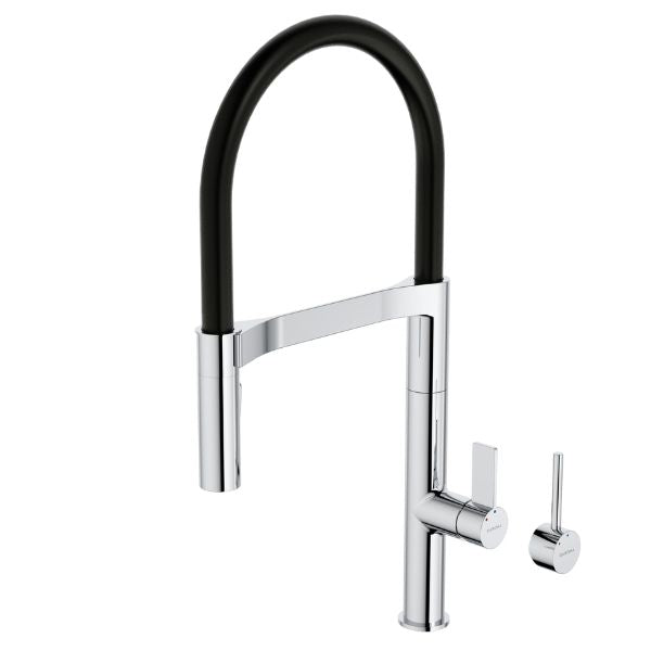 Vogue Flexible Pull Down Sink Mixer in Chrome by Caroma - The Blue Space
