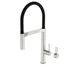 Liano II Flexible Pull Down Sink Mixer in Brushed Nickel by Caroma - The Blue Space