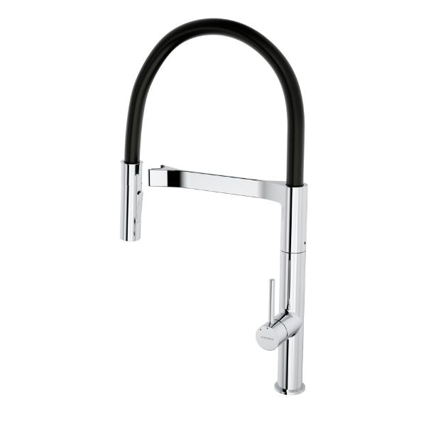Vogue Flexible Pull Down Sink Mixer in Chrome by Caroma - The Blue Space