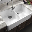 Turner Hastings Chester Double Flat Front Fine Fireclay Butler Kitchen Sink - The Blue Space