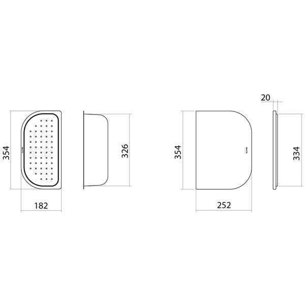 Clark Board and Colander Set Dimensions - The Blue Space
