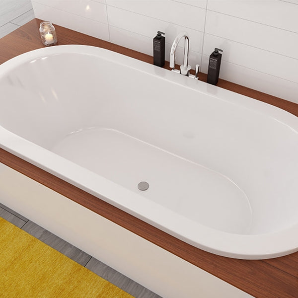 Decina Caval Island Bath 1800 timber inset - The Blue Space