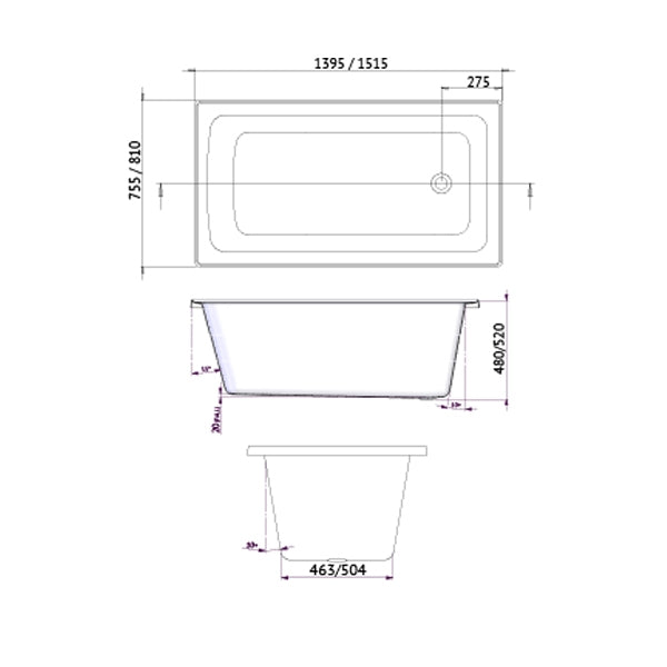Decina Shenseki Santai Spa Bath specs