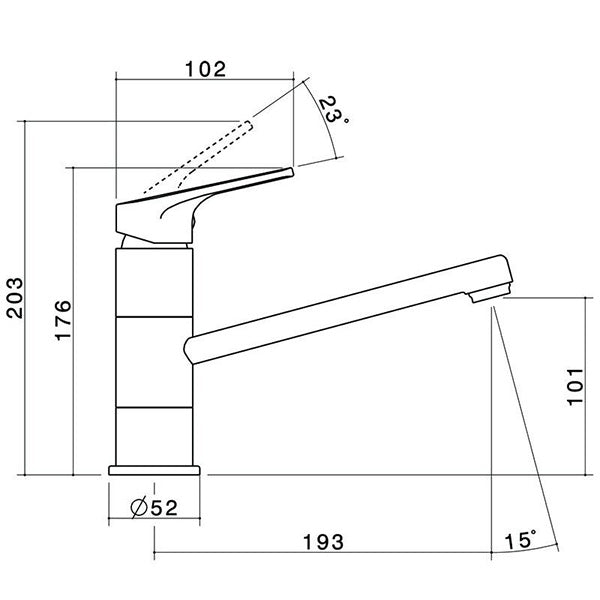 Dorf Kip Sink Mixer Dimensions - The Blue Space