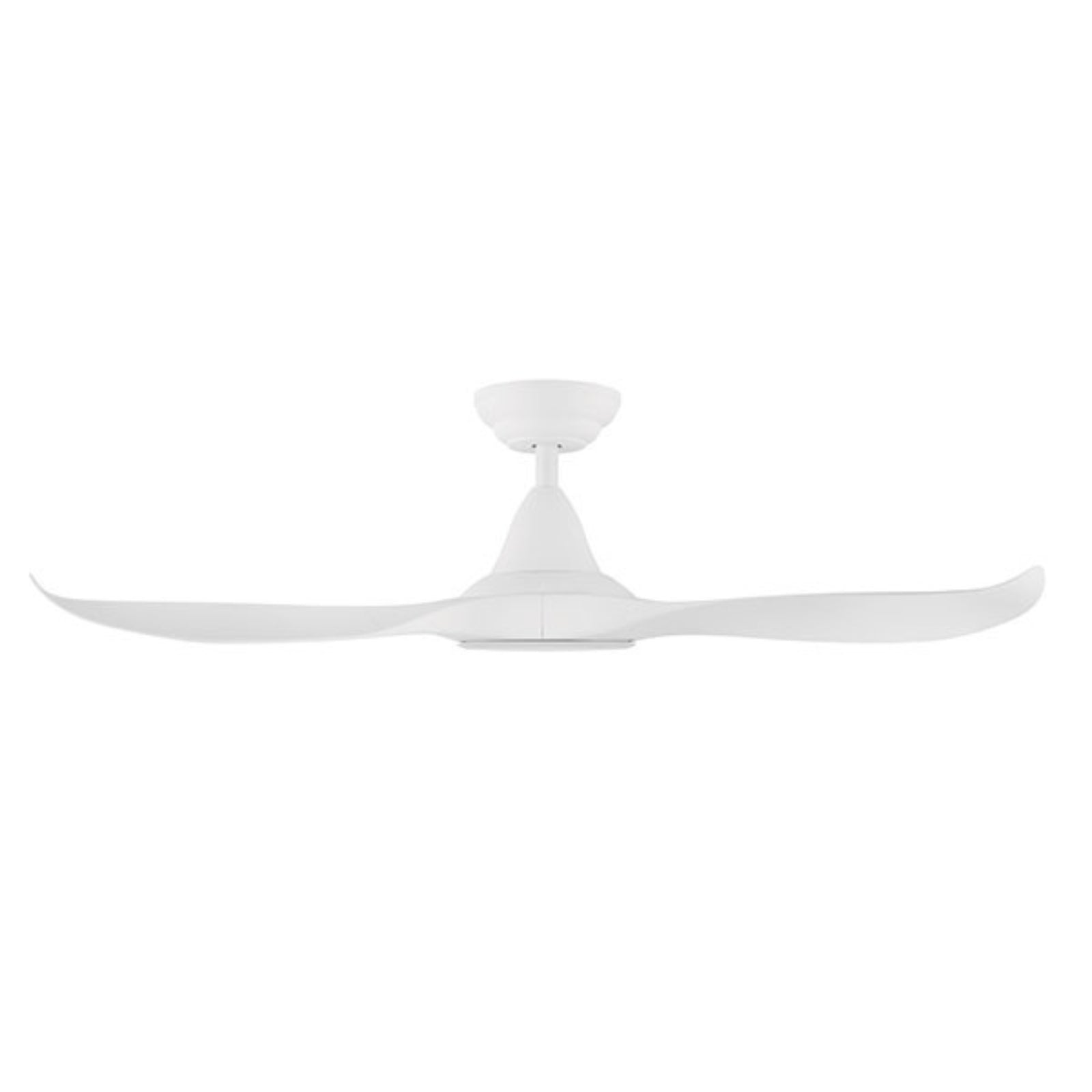 Side View Eglo Noosa 46in 116cm DC Ceiling Fan with 18W LED CCT Light - White 204801 - The Blue Space
