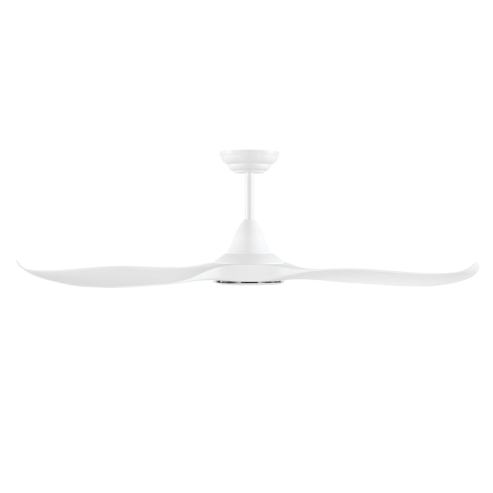 Side View Eglo Noosa 52in 132cm DC Ceiling Fan with 18W LED CCT Light - White 202971 - The Blue Space