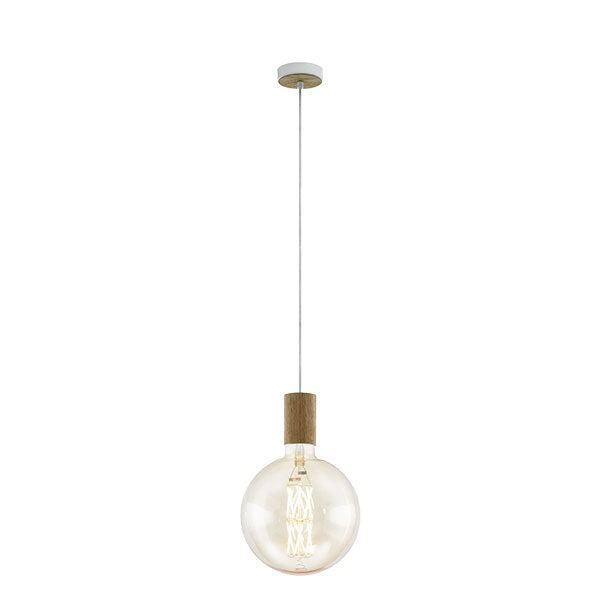 Eglo Tavistock ES Pendant - Oak - The Blue Space