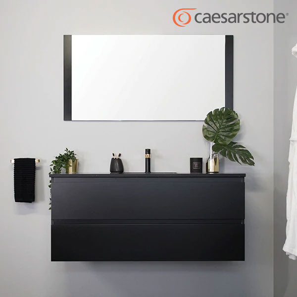 ADP Glacier Pro All Drawer Twin Vanity with Caesarstone