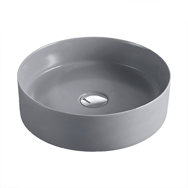 Fienza Reba Ceramic Above Counter Basin - Matte Light Grey - The Blue Space