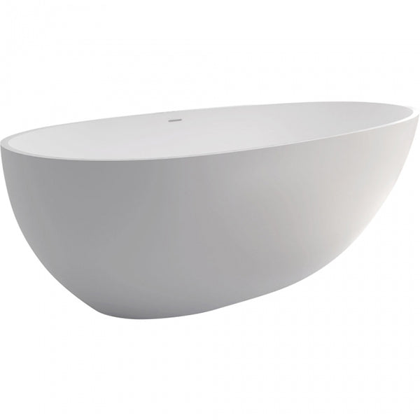 Fienza Bahama Matte White Stone Freestanding Bath