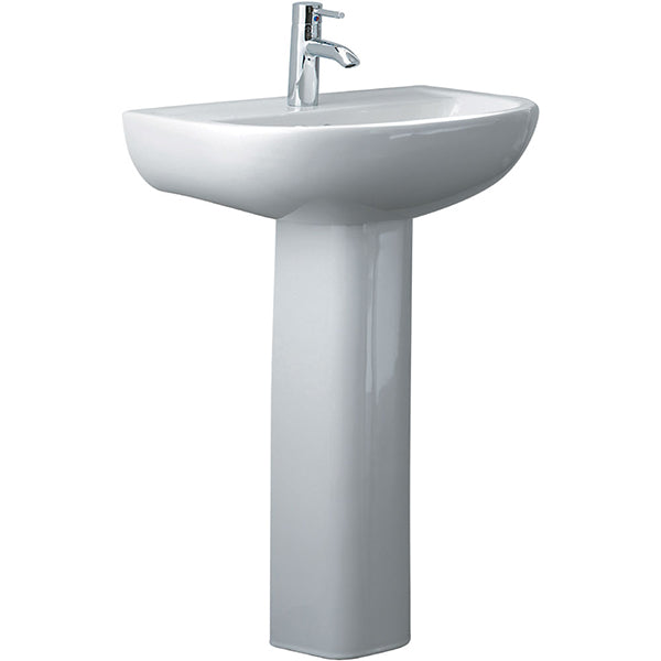Fienza Compact 550 Pedestal Basin - The Blue Space