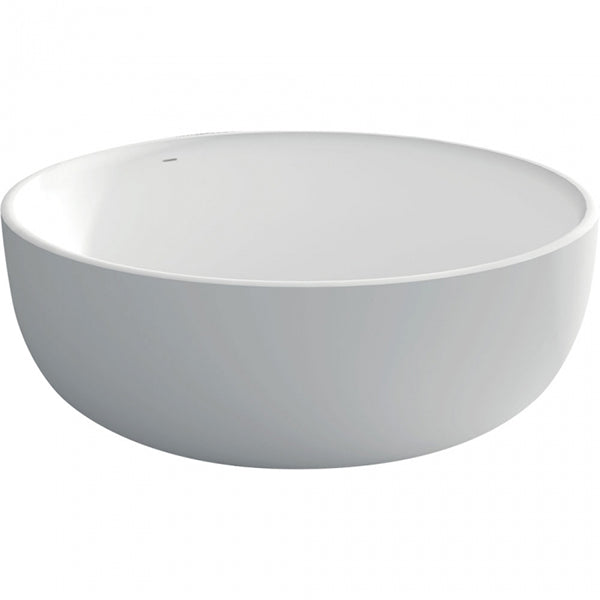 Fienza Shinto Matte White Stone Freestanding Bath - The Blue Space