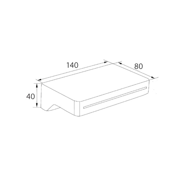 Technical Drawing - Fienza Forche Matte Black Outlet