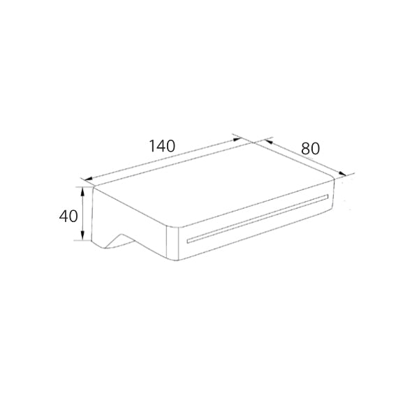 Technical Drawing - Fienza Forche Matte Black Outlet