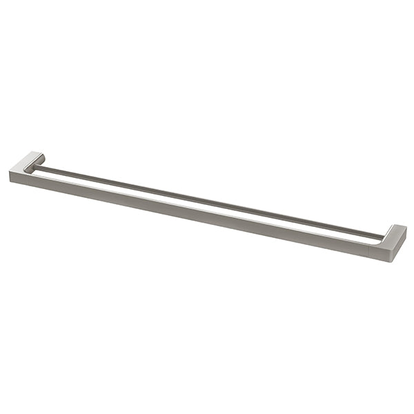 Phoenix Gloss Double Towel Rail 800mm-Brushed Nickel - Gloss Towel Rail - The Blue Space