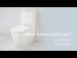 Caroma Luna Square Cleanflush Toilet Suite
