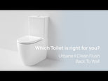 Caroma Urbane II Cleanflush Wall Faced Toilet Suite