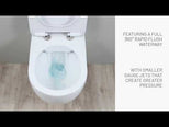 Studio Bagno Milady Rimless Back To Wall Toilet Suite