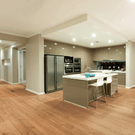 Genuine Oak Engineered Flooring Barrel in Kitchen - The Blue Space
