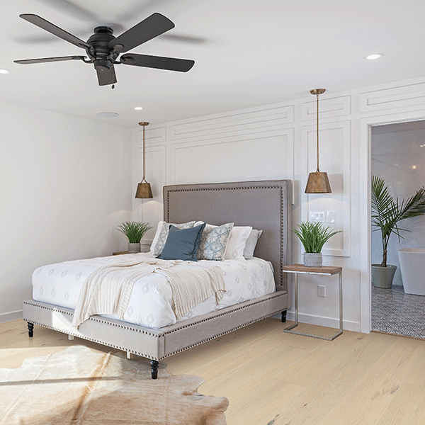 Genuine Oak Engineered Flooring Hamptons bedroom - The Blue Space