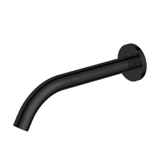 Indigo Alisa basin/bath spout in matte black finish with 270mm spout projection online at The Blue Space