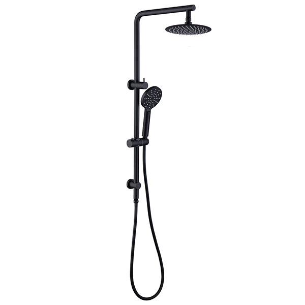 Indigo Ciara Shower on Rail with Overhead Matte Black online at The Blue Space