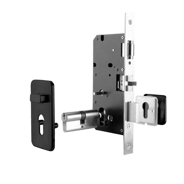 Lane Mortise Plus Lock Kit Matte Black online at The Blue Space