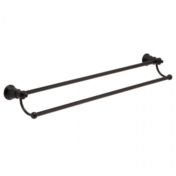 Fienza Lillian Double Towel Rail - Matte Black