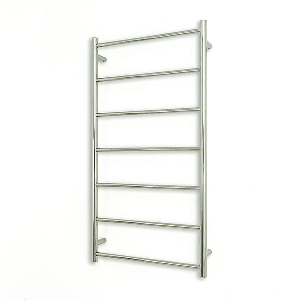 Radiant Round 7 Bar Non-Heated Rail 600mmx1130mm Polished Stainless Steel - The Blue Space