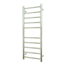 Radiant Round 10 Bar Non-Heated Towel Ladder 430 x 1100 Polished - The Blue Space