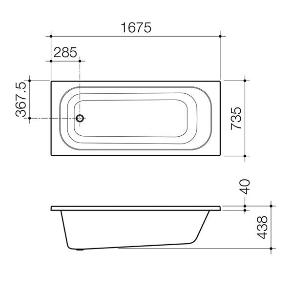 Caroma Luna Island Bath by Caroma - The Blue Space