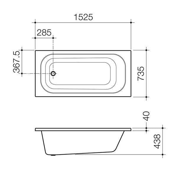 Caroma Luna Island Bath by Caroma - The Blue Space