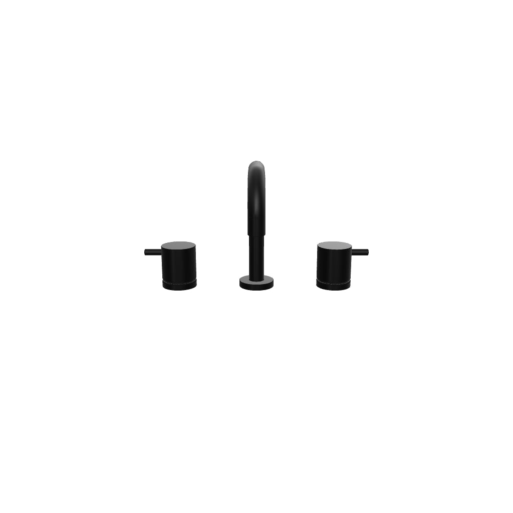 Caroma Luna Lever Basin Tap Set Black 3D Model - The Blue Space