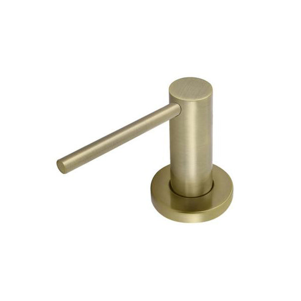 Meir Round Liquid Soap Dispenser, bench mount- Tiger Bronze online at The Blue Space