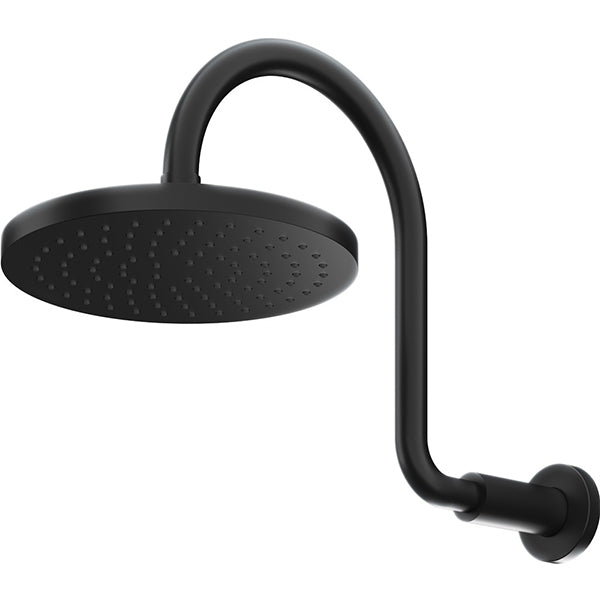 Methven Krome 200mm Wall Shower On Swan Neck Arm - The Blue Space
