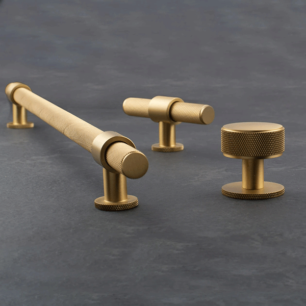 Momo Handles Belgravia Satin Brass Online at The Blue Space