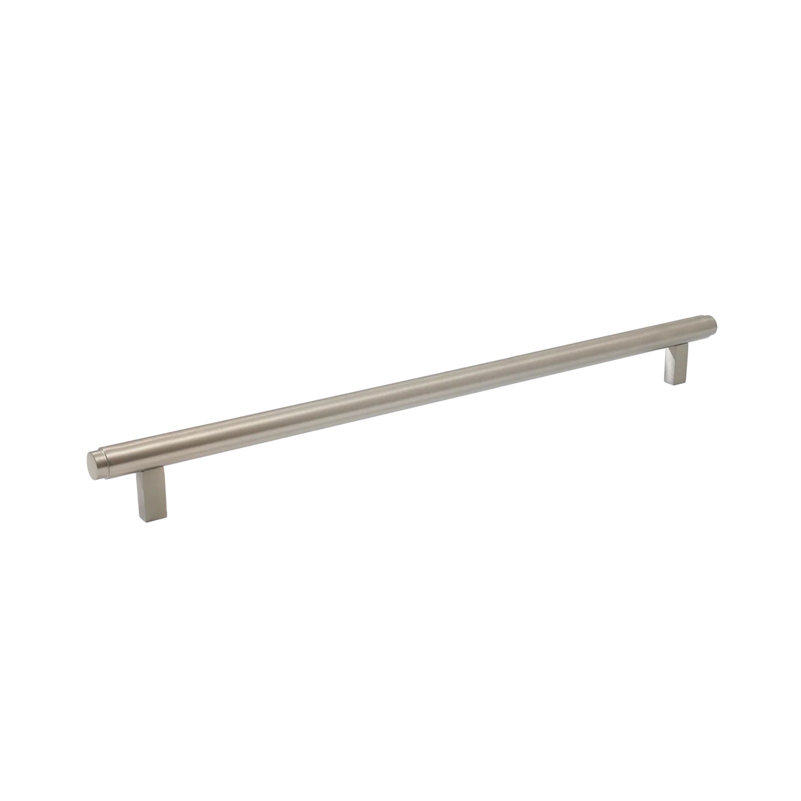 Side View Momo Handles Bellevue Bar Pull Brushed Nickel BVPPL320.DBR - The Blue Space