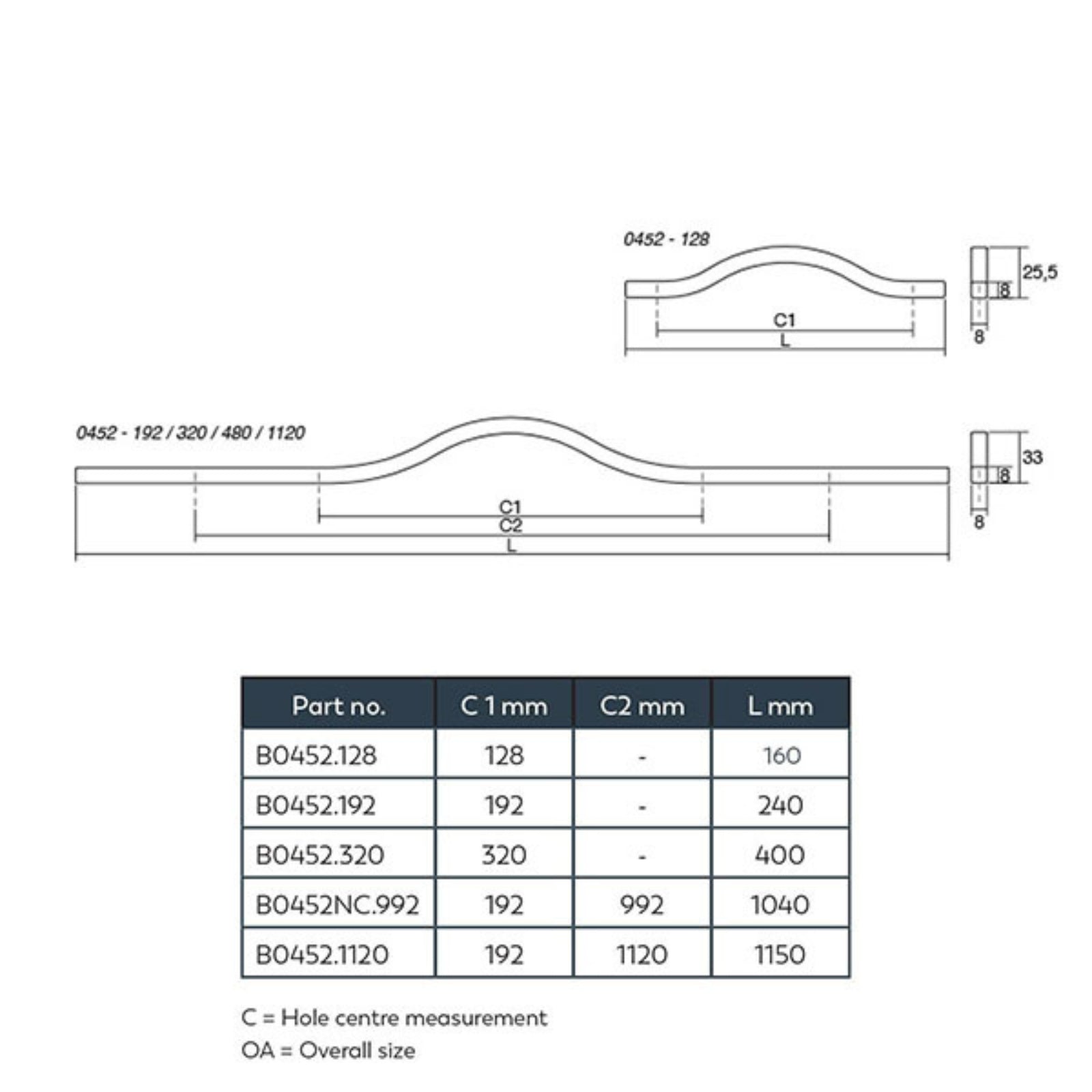 Line Drawing Momo Handles Brave Bow Handle Matt White B0452.1120.MWH - The Blue Space