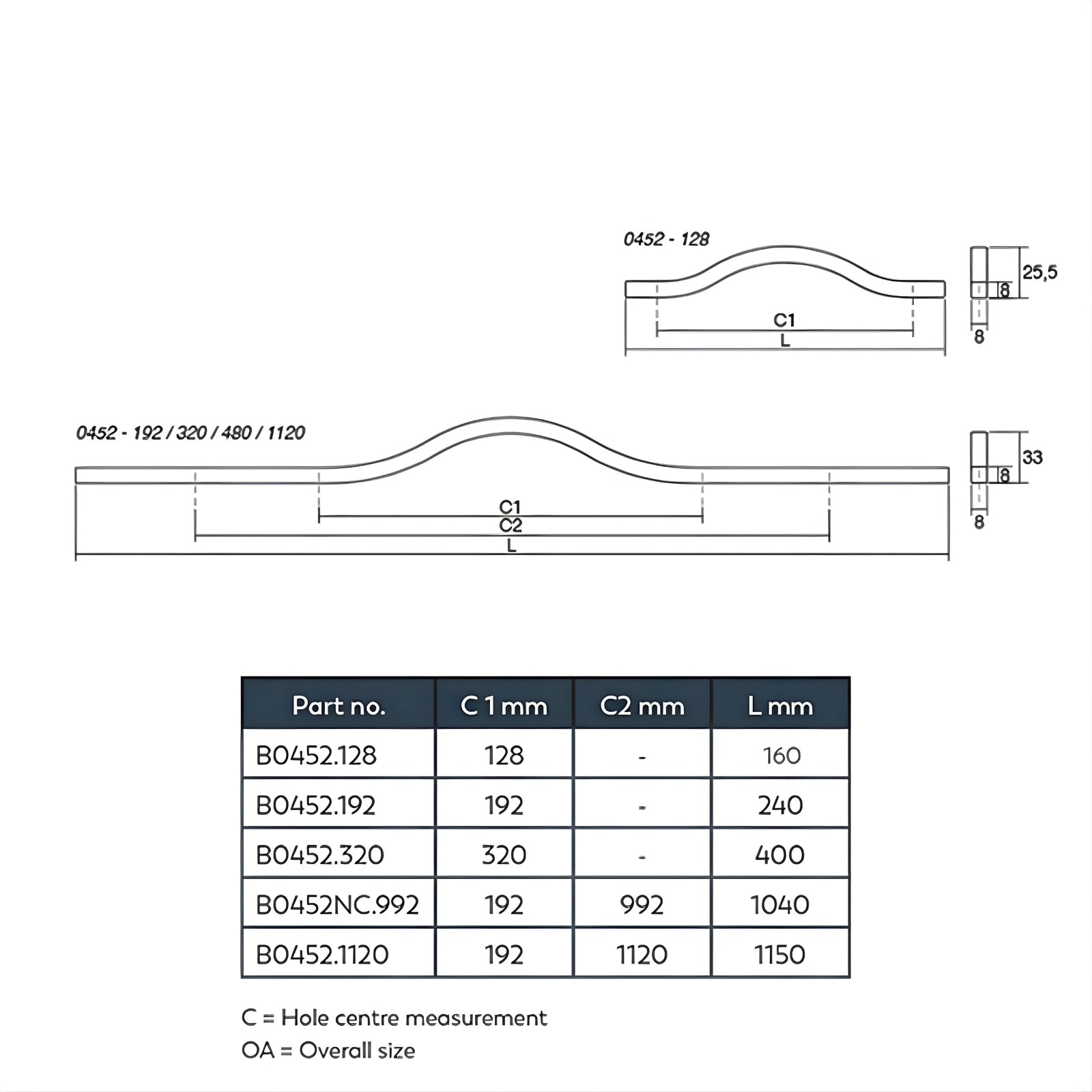Line Drawing Momo Handles Brave Bow Handle Matt White B0452.1120.MWH - The Blue Space