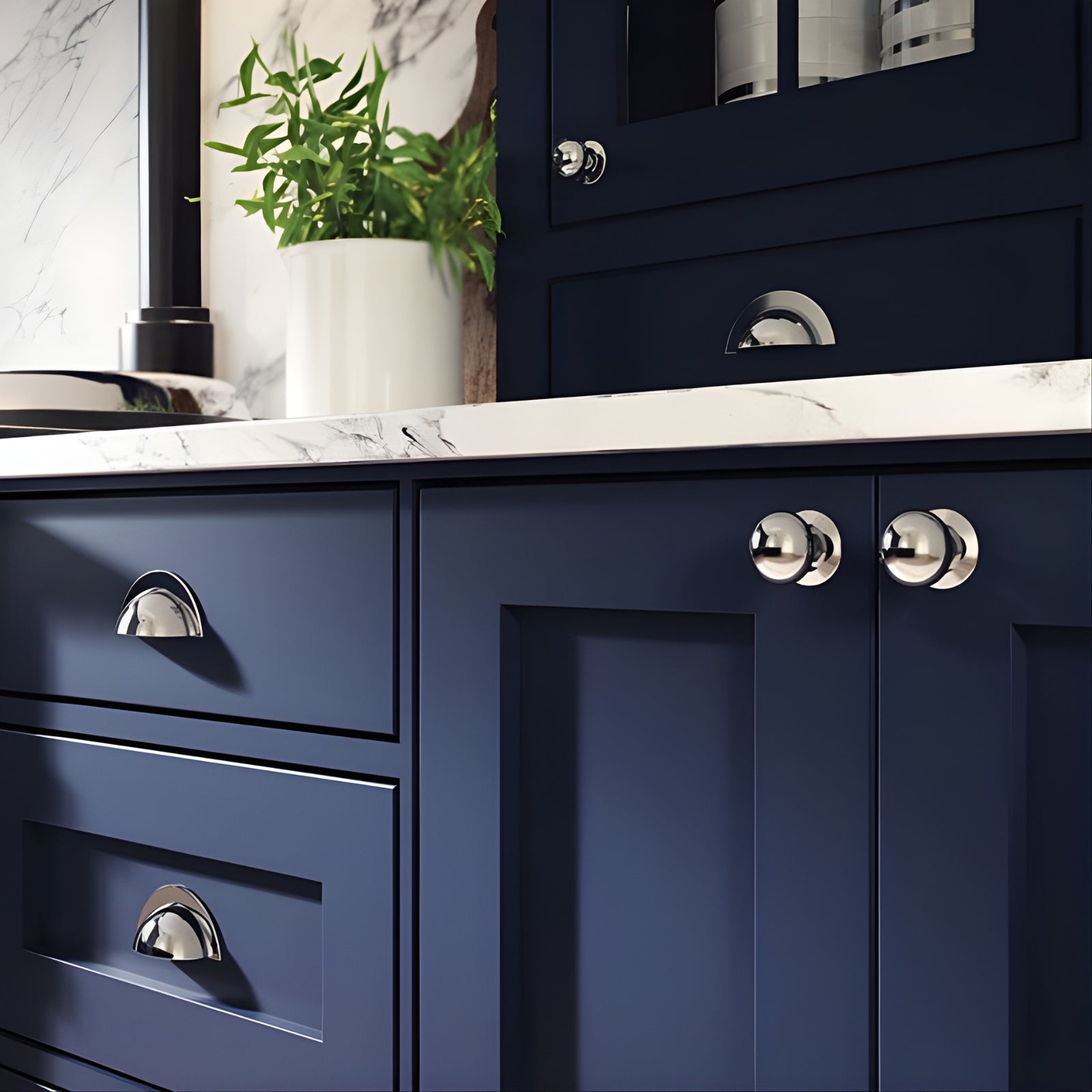 Cabinet Momo Handles Florencia Cup Pull 64mm Chrome Plated CTCP.CP.FG - The Blue Space