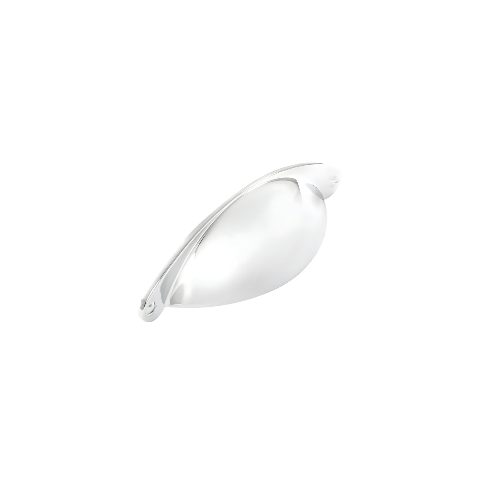 Side View Momo Handles Florencia Cup Pull 64mm Chrome Plated CTCP.CP.FG - The Blue Space
